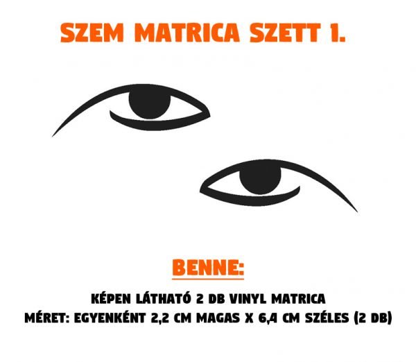 szem matrica szett 01