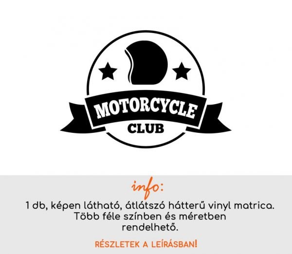 Motorcycle club matrica