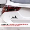 Robogós az autóban matrica 1 látványterv