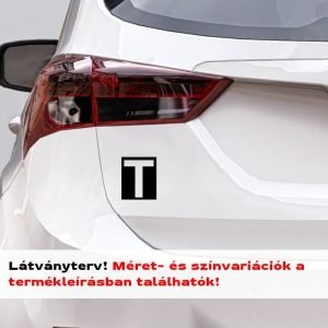 Több színben és méretben T betű matrica 3. látványterv