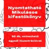 Nyomtatható Mikulás színező 50 egyedi illusztrációval - Image 2