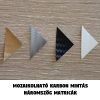 Karbon mintás mozaikolható háromszög matrica szett 2