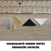 Karbon mintás mozaikolható háromszög matrica szett 3