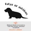 Több színben és méretben kutya az autóban matrica 2., kutyás matrica autóra 1