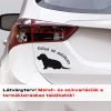 Több színben és méretben kutya az autóban matrica 2., kutyás matrica autóra 2