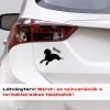 Több színben és méretben vizsla autó matrica 2., kutyás matrica autóra 2