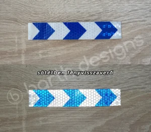 Kek-feher-nyilas-fenyvisszavero-matrica-csik