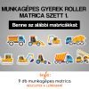 Munkagépes gyerek roller matrica szett 1-1