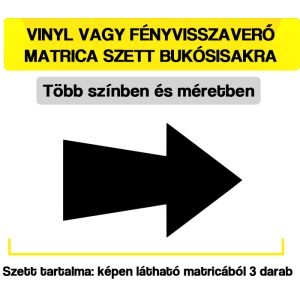 vinyl vagy fényvisszaverő nyíl bukósisak matrica szett 1