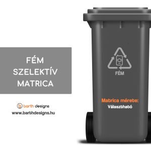 Fém szelektív matrica 2