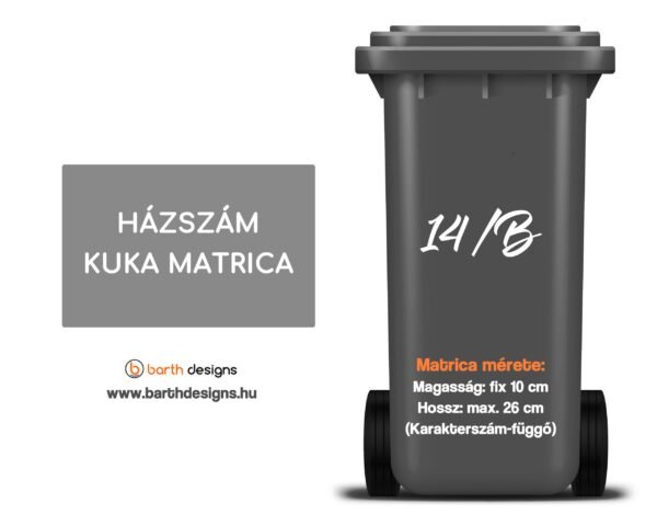 Házszám matrica 3.
