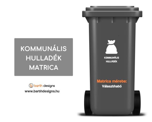 Kommunális hulladék matrica 1.