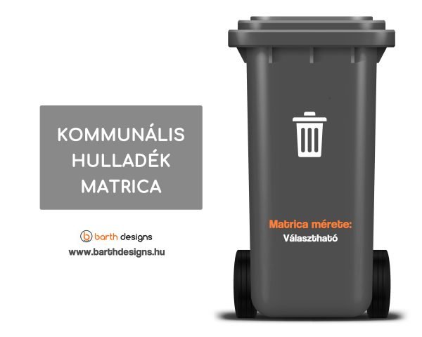 Kommunális hulladék matrica 3