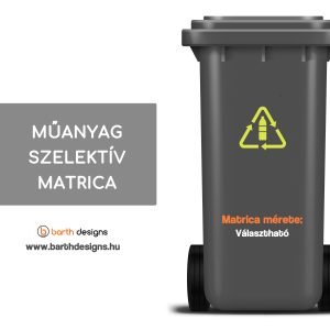 Műanyag szelektív matrica 1