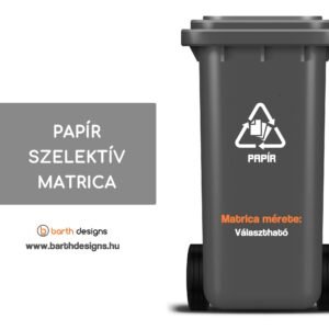 Papír szelektív matrica 2
