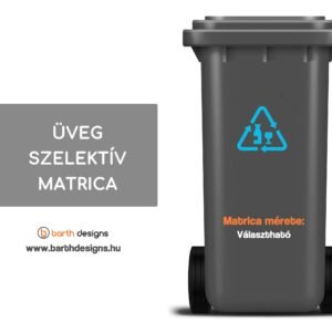 Üveg szelektív matrica 1