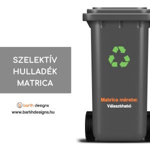 szelektív hulladék matrica 4