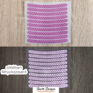 10dbos ívelt rózsaszín bicikli felni matrica szett 2