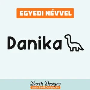 Dínós gyerek bicikli matrica, név matrica biciklire 2-1