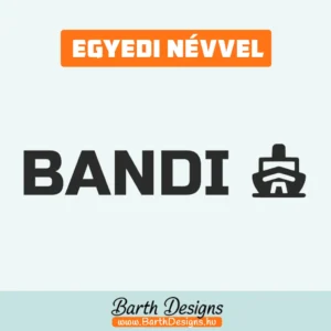 Hajós gyerek bicikli matrica, név matrica biciklire 2-1