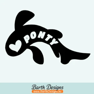 I love ponty matrica, horgász matrica 2