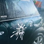 Rally név matrica több méretben és színben, magyar zászlóval, autó felirat matrica photo review