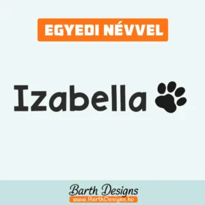 Izabella gyerek bicikli matrica, név matrica biciklire 1-1