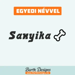 Kutyás gyerek bicikli matrica, név matrica biciklire 1-1