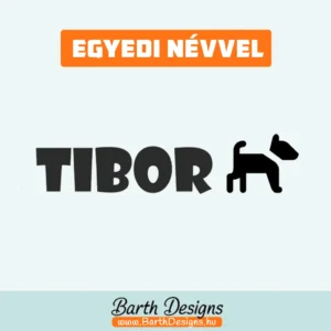 Kutyás gyerek bicikli matrica, név matrica biciklire 4-1