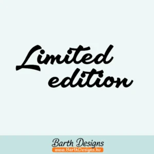 Limited edition matrica, autó matrica felirat 01