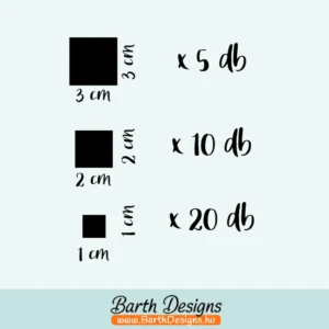 Mozaikolható bukósisak matrica négyzet 1v