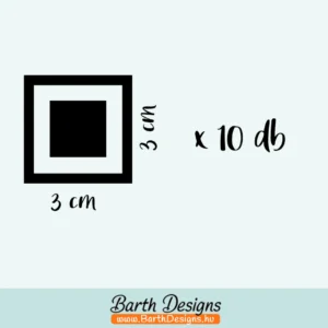 Mozaikolható lyukas négyzet bukósisak matrica 1