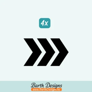 Nyíl bicikli matrica szett 3-1