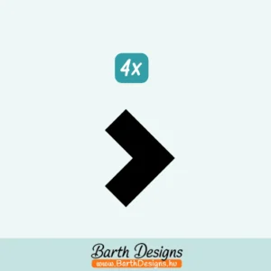 Nyíl bicikli matrica szett 4-1