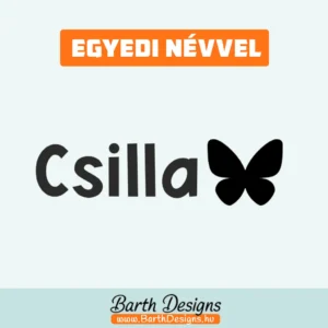 Pillangós gyerek bicikli matrica, név matrica biciklire 2-1