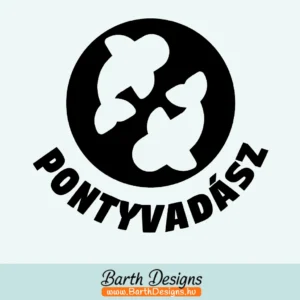 Pontyvadász matrica, horgász matrica 1