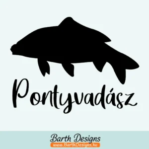 Pontyvadász ponty matrica, horgász matrica No4 -1