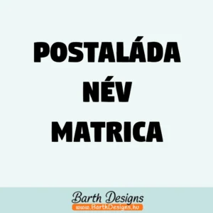 Postaláda név matrica