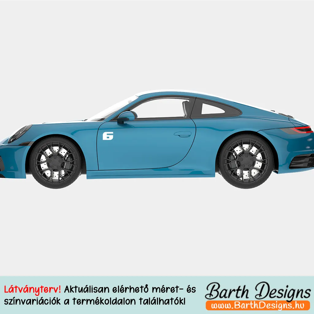 RAJTSZÁM matrica egyjegyű 3