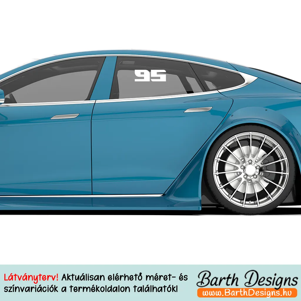 RAJTSZÁM matrica kétjegyű-3