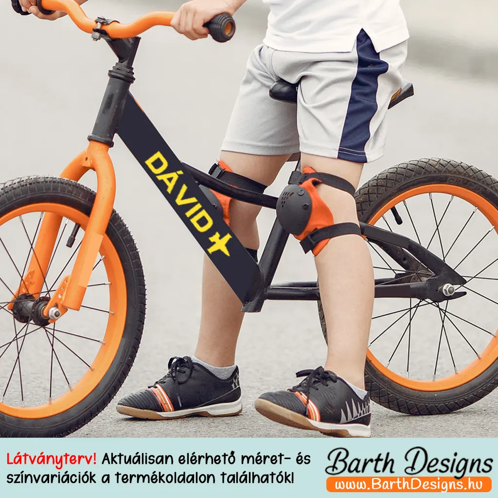 Repülős gyerek bicikli matrica, név matrica biciklire 3-3