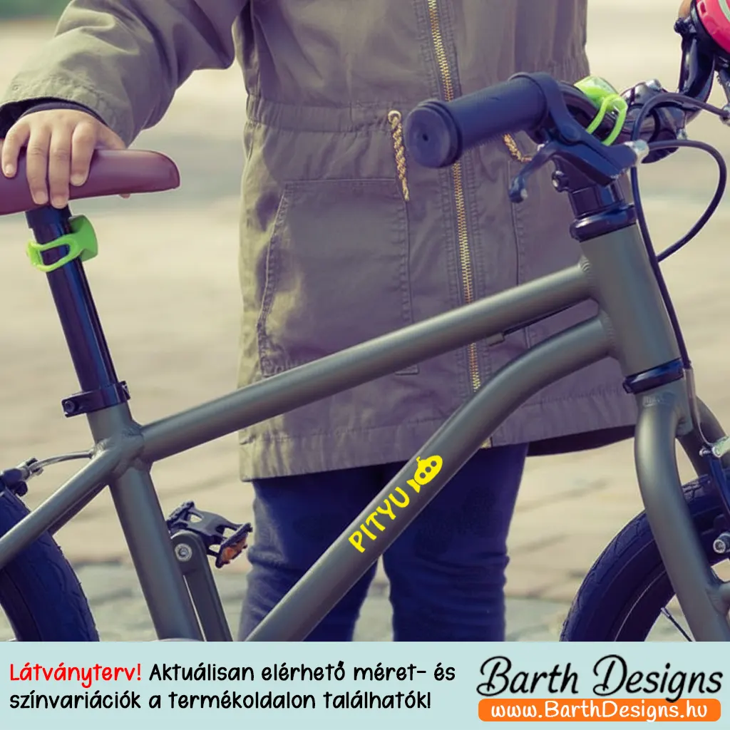 Tengeralattjárós gyerek bicikli matrica, név matrica biciklire 1-2