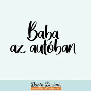 Több variációban baba az autóban matrica v2-1