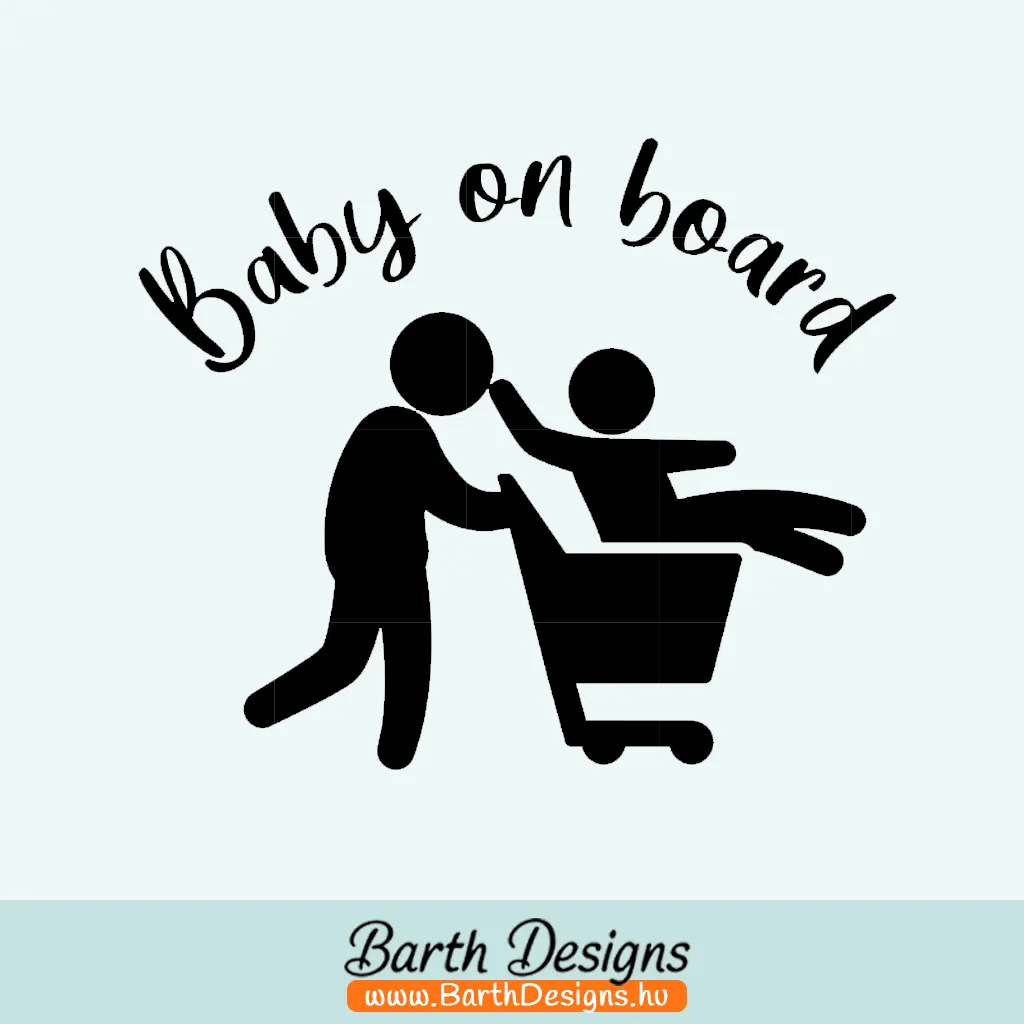 Több variációban baby on board matrica v10-1
