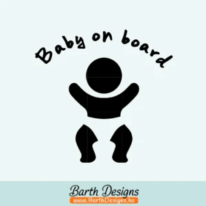 Több variációban baby on board matrica v12-1
