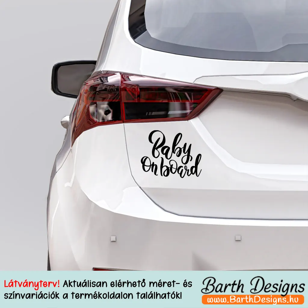 Több variációban baby on board matrica v2-2