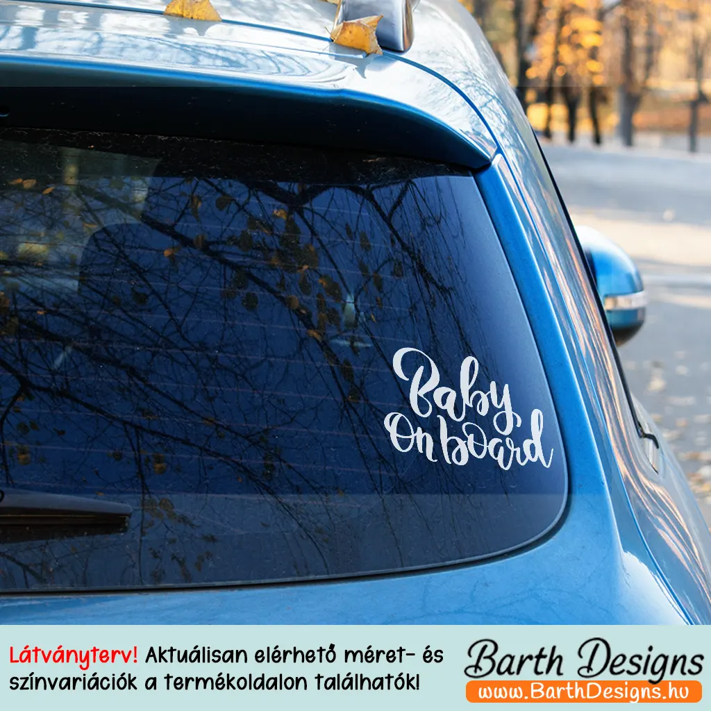Több variációban baby on board matrica v2-3