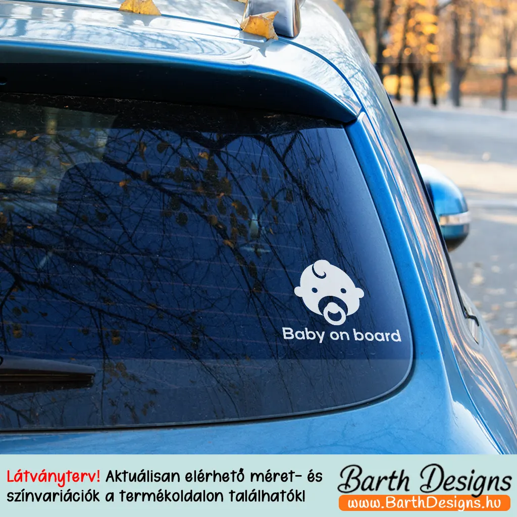 Több variációban baby on board matrica v6-3