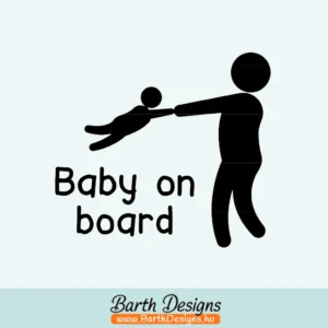 Több variációban baby on board matrica v8-1