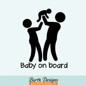 Több variációban baby on board matrica v9-1